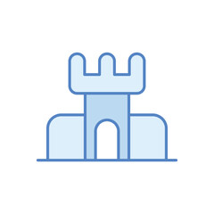 Sandcastle vector icon
