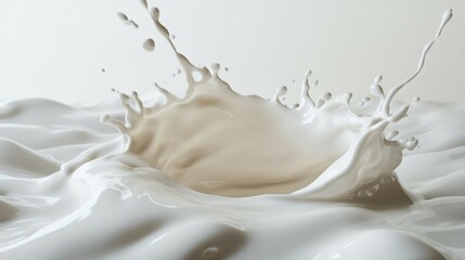 Milk white splash flow background