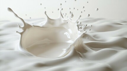 Milk white splash flow background