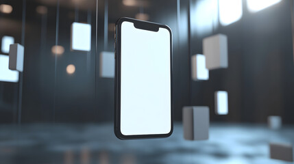 Mobile phone model shows call signal smart technology