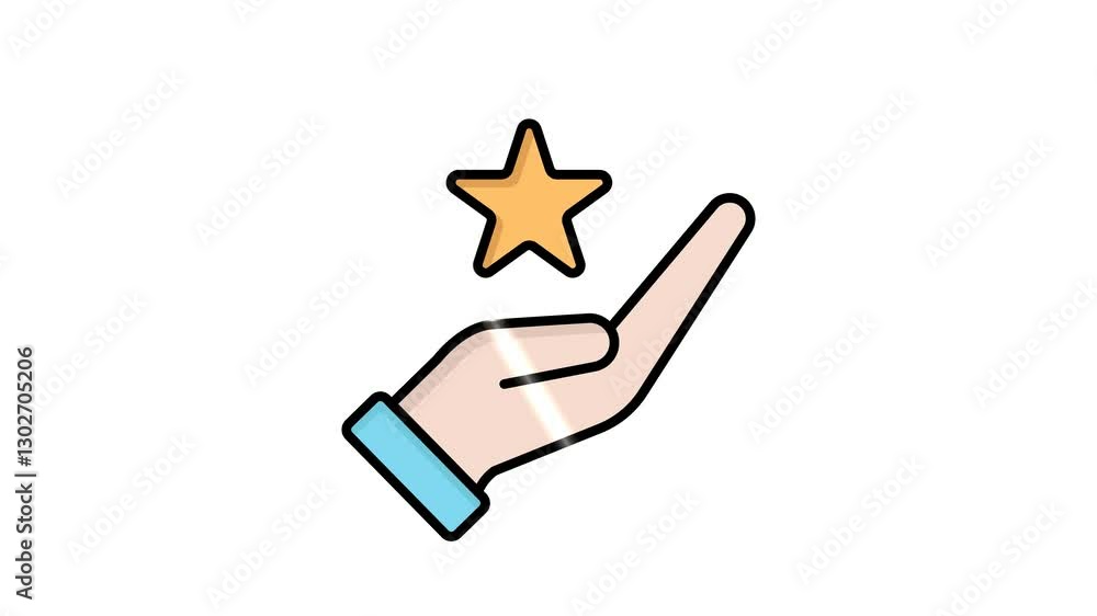Poster loyalty animated icon. animated icon related to reward. suitable for user interface, provide visual 