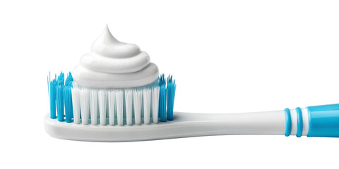Close-Up of Toothpaste on a Toothbrush – Isolated on Transparent Background
Toothpaste on Toothbrush Macro Shot – High-Quality Transparent Cutout