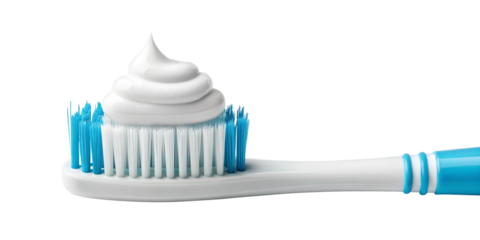 Close-Up of Toothpaste on a Toothbrush – Isolated on Transparent Background
Toothpaste on Toothbrush Macro Shot – High-Quality Transparent Cutout