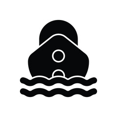 Cruise Ship vector icon