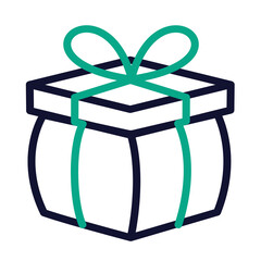 gift box with ribbon. gift box with ribbon bow. blue gift box