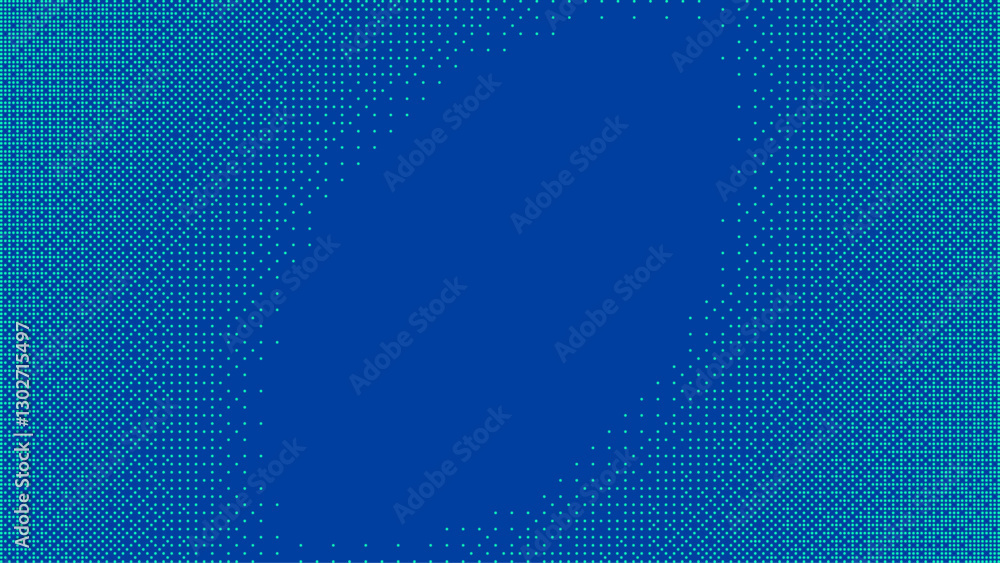 Poster Pixelated bitmap gradient texture. Retro pixel art, green dither pattern, 8 bit background. 
Leisure or arcade games duotone border frame. Vector illustration