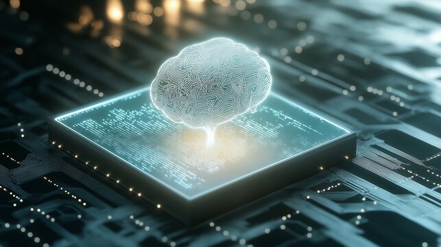 Artificial Intelligence on processor in computing system, AI powered technology, machine learning innovation