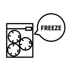 冷凍保存のアイコン
