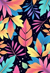 Pastel-toned eco-friendly leaf shapes background, vaporwave aesthetic for digital designs, marketing materials, and social media posts.