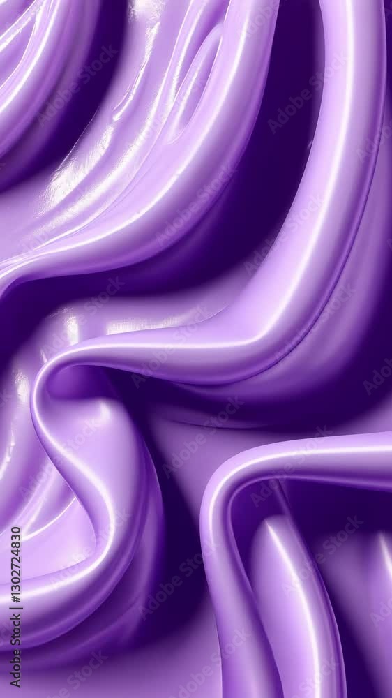 Poster smooth purple texture with flowing curves and glossy finish creates a visually captivating abstract 