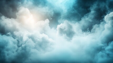 Fototapeta premium Dramatic sky, stormy clouds, bright light