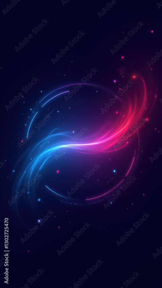 Poster image depicts a stylized representation of cloud infrastructure with abstract digital elements, evok