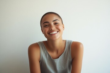Portrait of a Smiling Young Woman