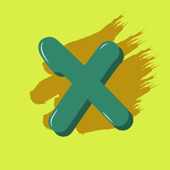 Obraz premium Letter x