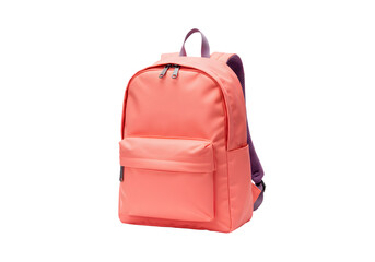 Stylish Coral Backpack with Dual Tone Design for School, Travel, and Everyday Use in Trendy Fashionable Style