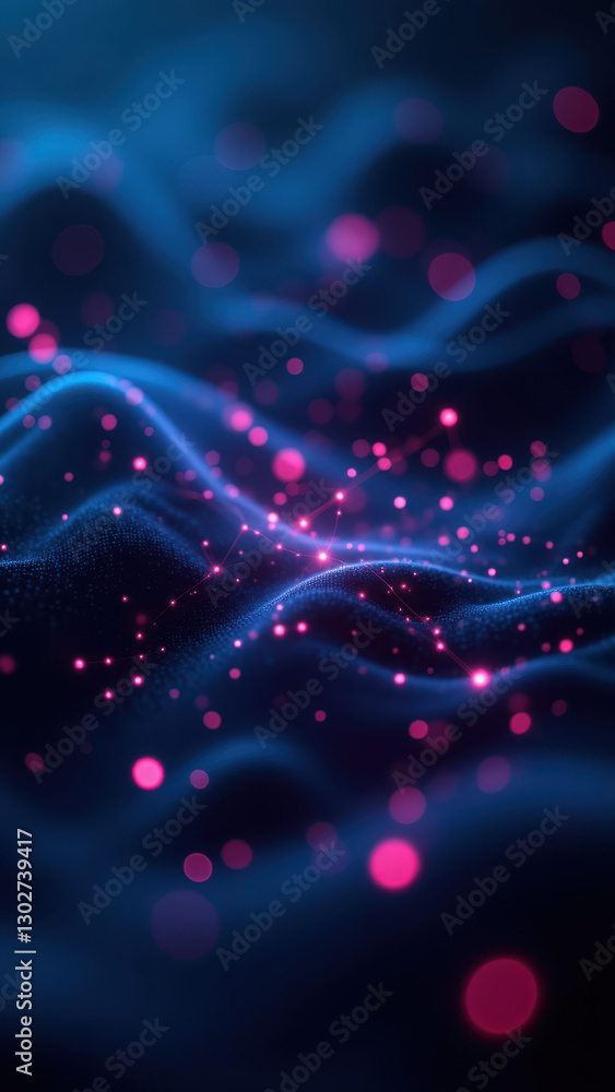 Poster ci/cd process with kubernetes integration shown through a cosmic background with docker containers a