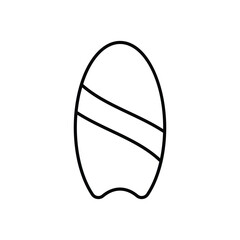 Surfboard vector icon