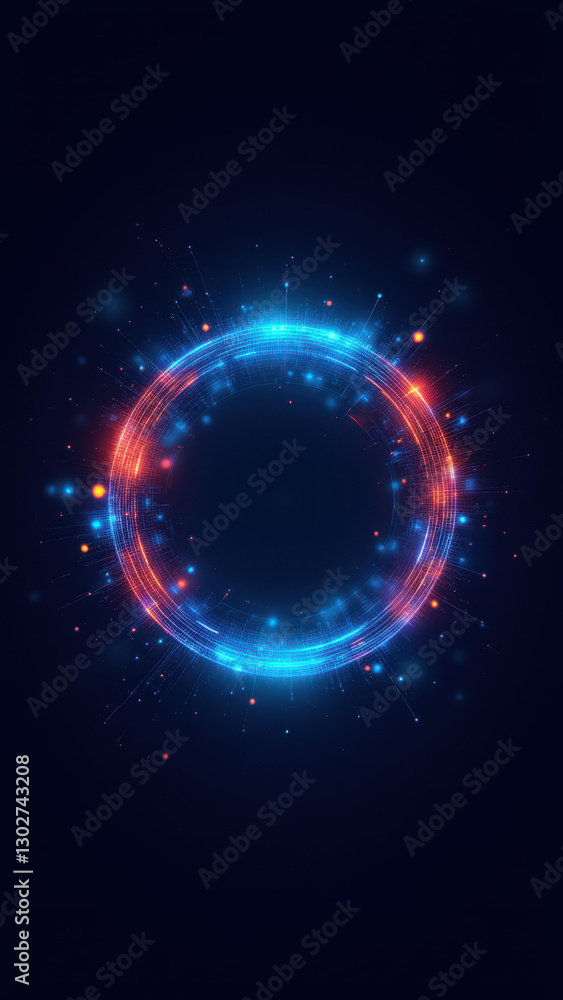 Aufkleber an abstract digital illustration with a colorful swirl design that represents ci/cd processes in sof
