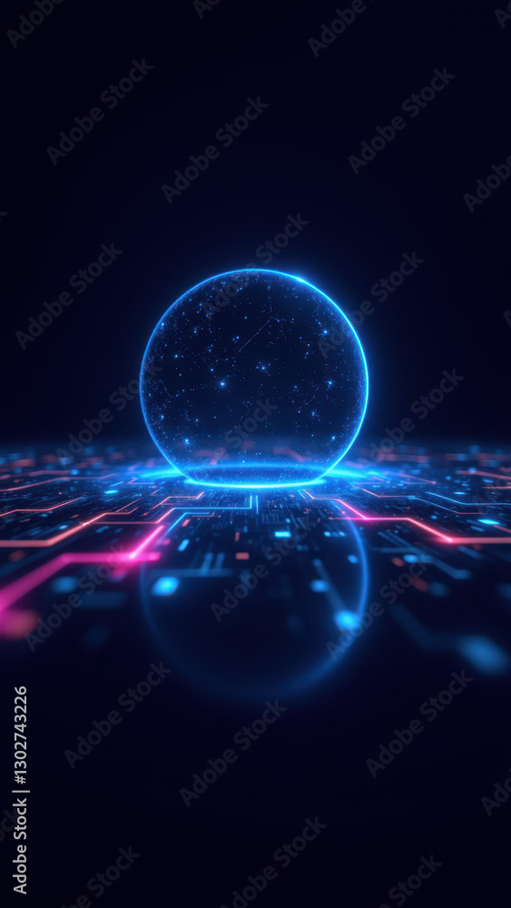 Aufkleber futuristic tech with a focus on ci/cd, docker, kubernetes, and devops.