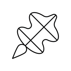 Kite vector icon