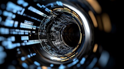 Digital Tunnel Effect, Abstract Background