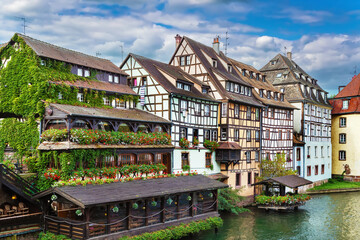 Embankment of the Ill river, Strasbourg, France
