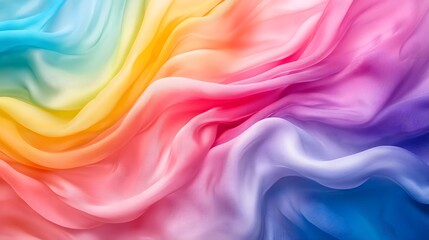 Fototapeta premium An abstract image depicting the colors flowing in soft fabric