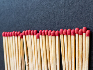 Match, matchbox on the table