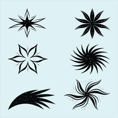 Elegant Black Glitter Abstract Grunge Background Design