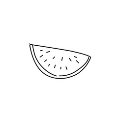 hand drawn fruit doodle