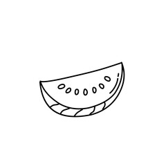 hand drawn fruit doodle