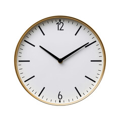 Photo of a clock with black numbers on a transparent  background. png