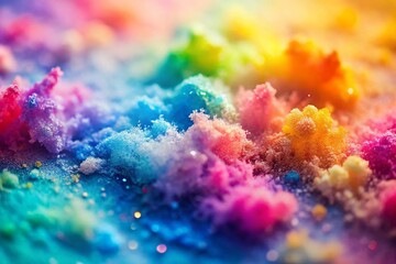 Fototapeta premium Soft Pastel Watercolor Background with Thin Frame - Macro Photography Stock Photo