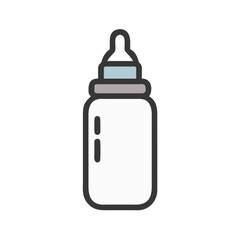 Obraz premium Vector icon depicting a baby bottle designed for expressing nurturing and care in infant feeding practices for new parents