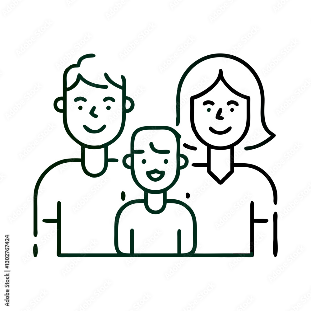 Poster family enjoying a quality outing together, creating lasting memories of joy and connection in a vect