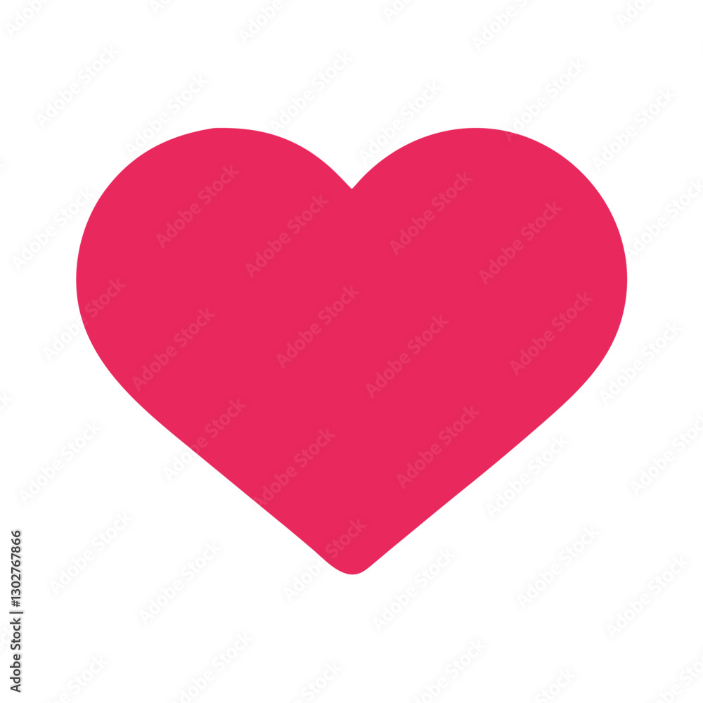 Poster heart shape vector icon representing love, affection, and connection in digital design