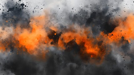 Abstract Colorful Background with Flames and Smoke in Bright Tones