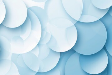 Abstract overlapping light blue circles creating a soft and relaxing background image