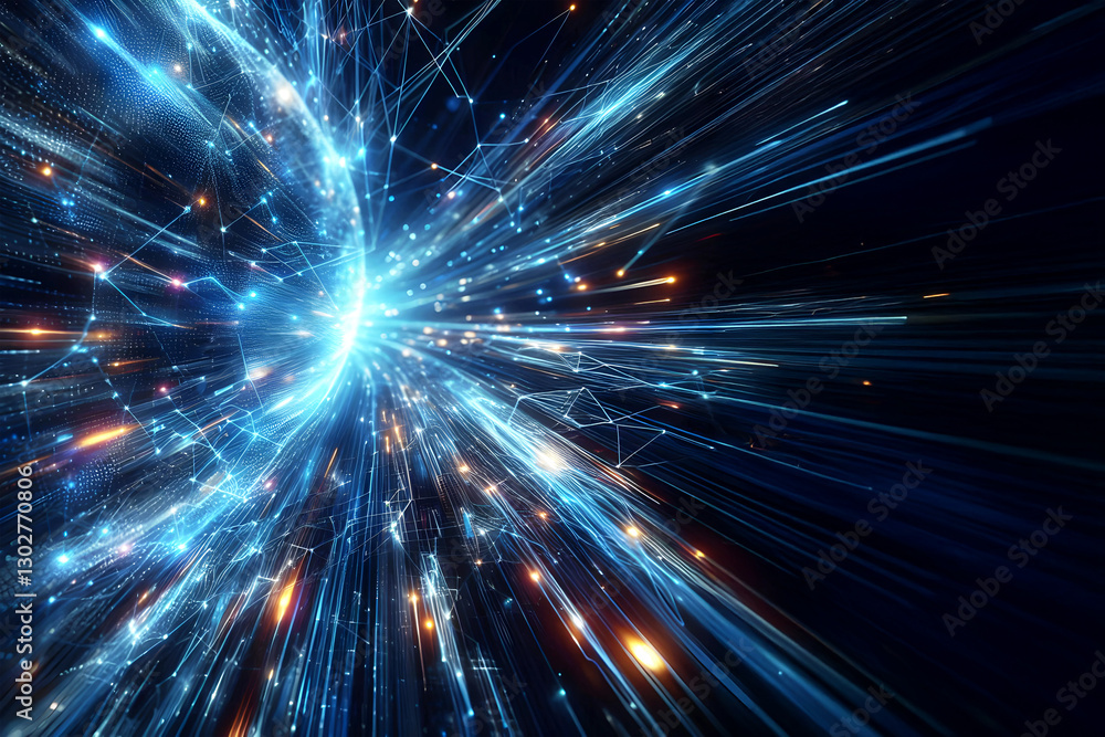Poster abstract futuristic - technology glowing design digital background. big data circuit board texture b