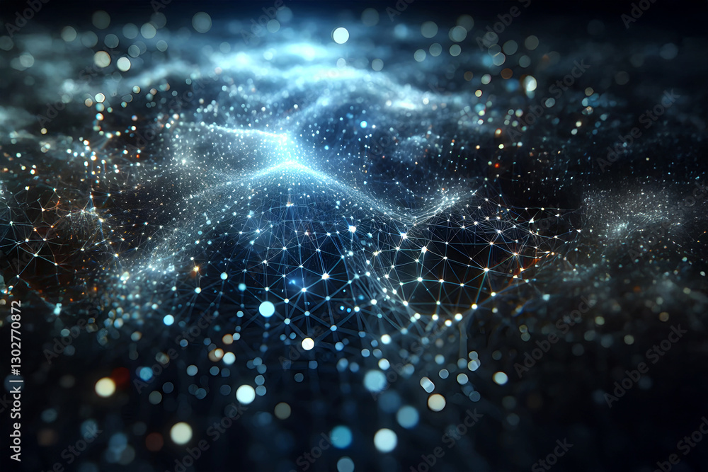 Poster abstract futuristic - technology glowing design digital background. big data circuit board texture b