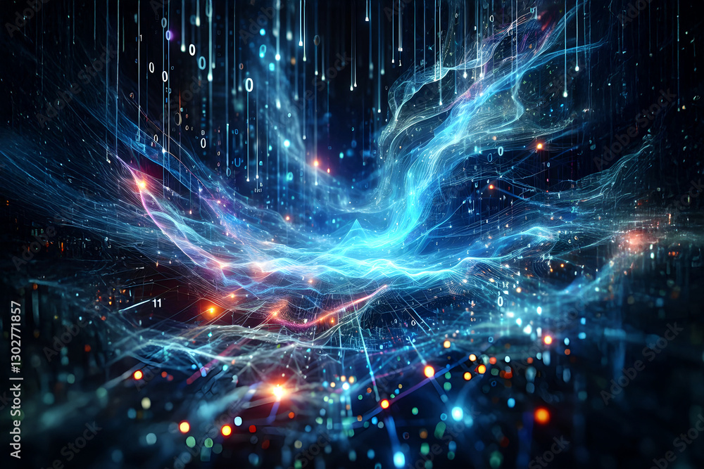 Poster abstract futuristic - technology design digital artificial intelligence. science background. big dat