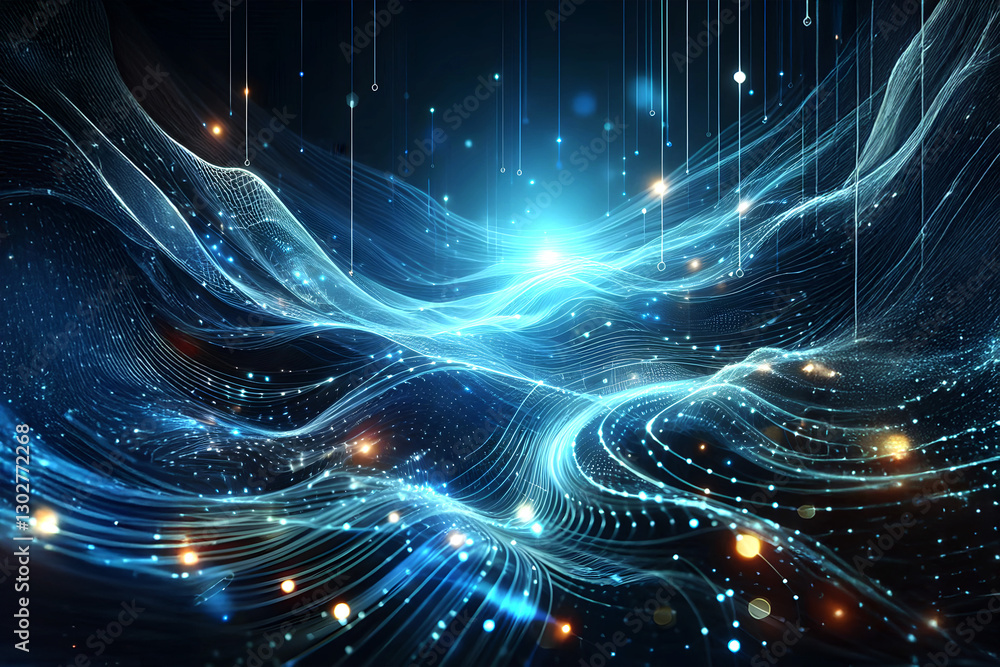 Poster abstract futuristic - technology design digital artificial intelligence. science background. big dat