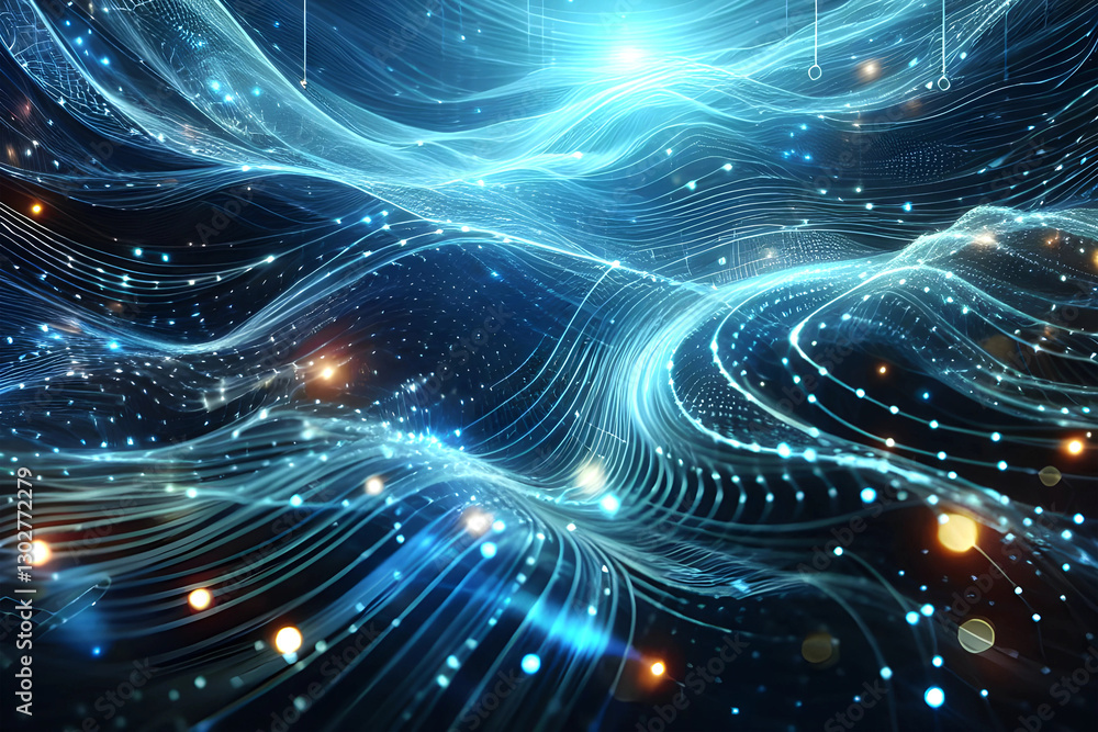 Poster abstract futuristic - technology design digital artificial intelligence. science background. big dat