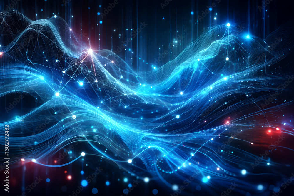 Poster abstract futuristic - technology design digital artificial intelligence. science background. big dat