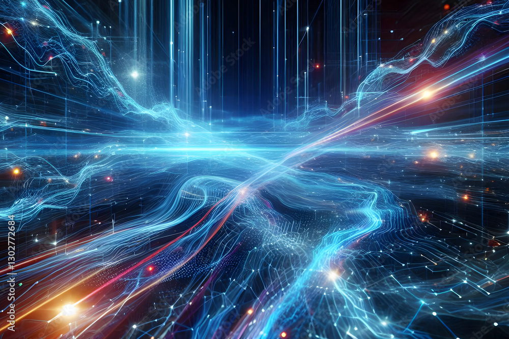 Poster abstract futuristic - technology design digital artificial intelligence. science background. big dat