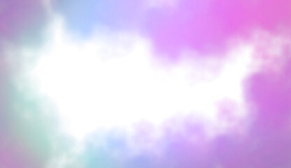Abstract color smoke explosion on transparent background. Clouds and fog cutout, png image