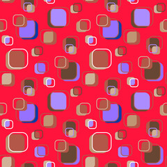 Vector - colorful square seamless pattern, small.
