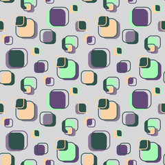 Vector - colorful square seamless pattern, small.