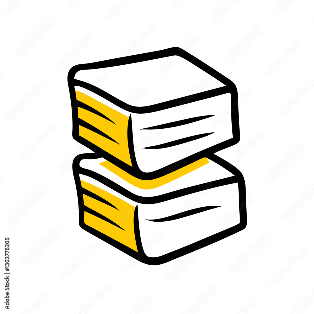 Poster stacked files vector icon representing organization and documentation in a digital format for effici