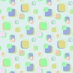Vector - colorful square seamless pattern, small.